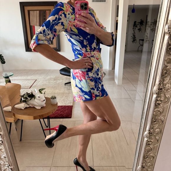 Yumi Kim Blue Floral Romper Size S - Picture 2 of 13